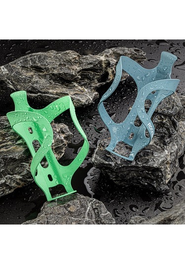 Rockbros 2022-11a Mtb Bisiklet Su Şişesi Kafesi Alüminyum Alaşımlı Yol Bisikleti Şişe Tutucu Braketi - Yeşil
