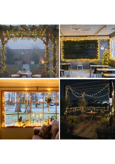 Buffer Günışığı Renk 5 Farklı Işık Modlu 10 Metre Eklemeli Dekor Boncuk Model Dekoratif Led Renk