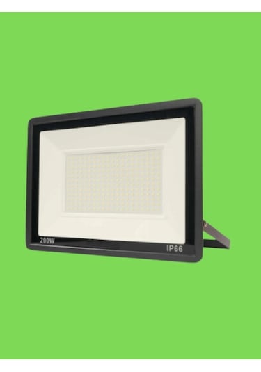 200 Watt Siyah Slim Kasa Yeşil Işık Ip65 Led Projektör
