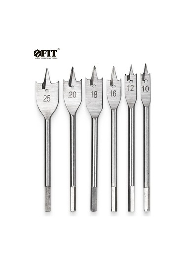 Fıt Fınch Industrıal Tools Fıt Ahşap Matkap Uçları 6'lı 10-25 Mm Tükenmez Uçlu 296166810