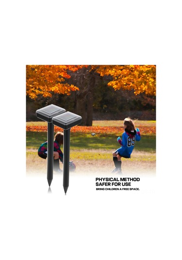 Singree Güneş Enerjili 2'li Ses Dalgalı Bahçe Ve Tarla Fare Kovucu Seti - 400m² Koruma