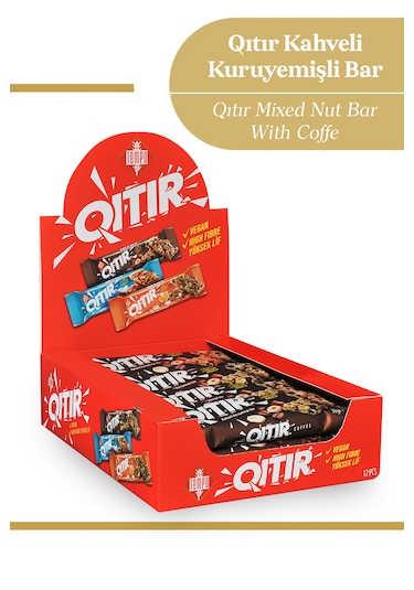 Kahveli Kuruyemişli Bar 30 G X 12 Adet