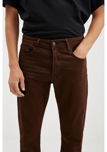 Antonıa Erkek Tappared Fit Boru Paça Kalın Dokulu Esnek Yapılı Magic Denim Kot Acı Kahve Jeans Antonıa Erkek Tappared Fit Boru Paça Kalın Dokulu Esnek Yapılı Magic Denim Kot Acı Kahve Jeans