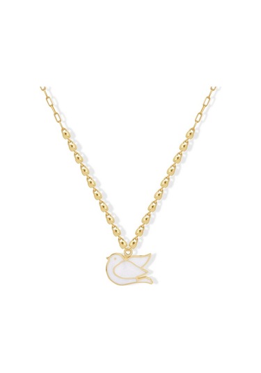 14 Ayar Sarı Altın Güvercin Hayvan Figürlü Kolye