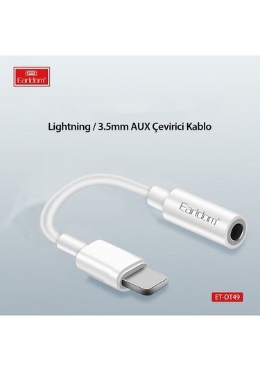 Earldom Ot49 Tak Çalıştır Lightning To Aux Dönüştürücü - Beya M414