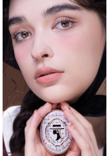 Flower Knows Chocolate Wonder-shop Embossed Blush Lüks Pudra Allık 01 Bedtime Story