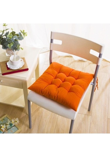 Novahub Kare Sandalye Minderi Minderi 40x40cm Av Turuncu Turuncu