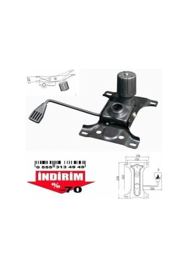 Depolife Müdür Ofis Bilgisayar Koltuk Şase Mekanik 25 Cm