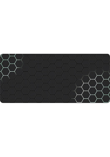 Cbtx 400x800x3mm Petek Desenli Kaymaz Kauçuk Mouse Pad Oyun Masaüstü Mat - Stil 1