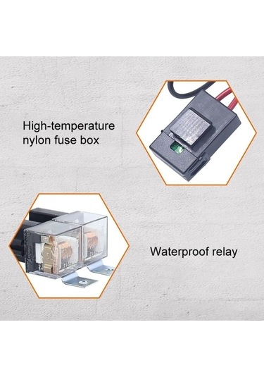 Novahub 12v 2 Lambalı Araba Far Demeti Parlatıcı Kablo, Araba Far Modifikasyonu Kablo