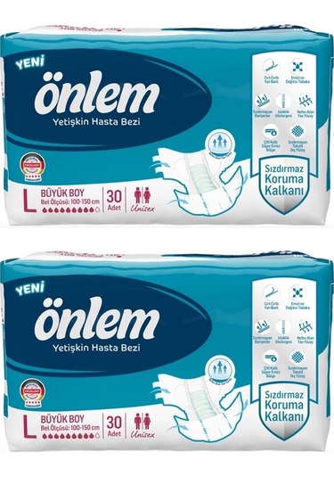 Önlem Yetişkin Hasta Bezi Büyük Boy Eko L 2 x 30'lu