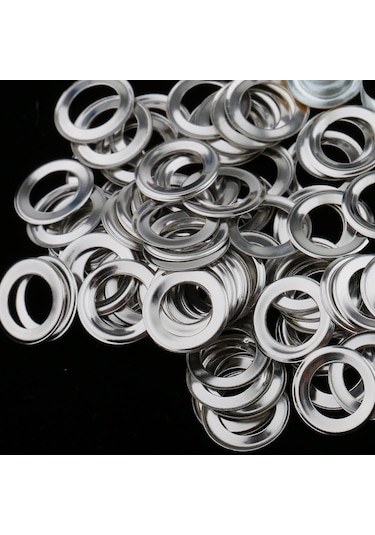 Giyim Leathercraft Scrapbooking Bezeme İçin 100 Adet Metal Kuşgözü Toka 4.5mm