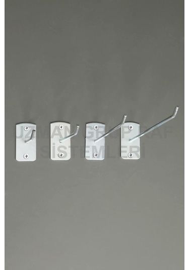 Uzmangrupraf Uzman Grup Raf Vidalı Kanca-Kanca-Raf Aksesuarı-100'Lü Paket