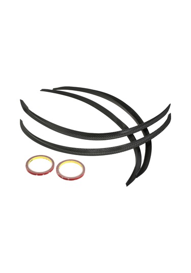 Xiyyadms 4 Adet Karbon Fiber Jant Kaş Koruyucu - Evrensel Uyumlu, Yağmur Ve Çizilme Dayanıklı