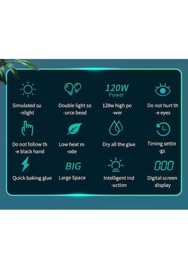 Sun X5 Max 120 Watt 45 UV Led Oje Kurutma Makinesi