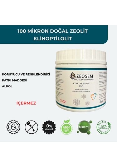 Zeosem Zeolit Ayak Ve Banyo Tozu 500gr