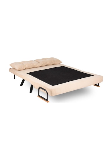 Pafu Sando İkili Katlanır Yataklı Koltuk Krem