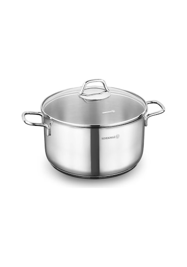 Korkmaz Kor A1657 Perla Çelik Tencere 24x12 Cm / 5.5 Lt