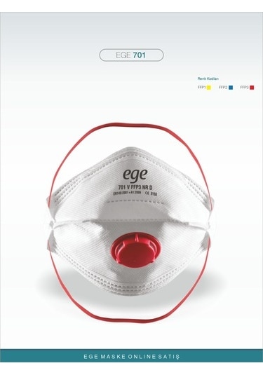 Ege 701 Ffp3 Nr N99 Ventilli Maske 30'Lu