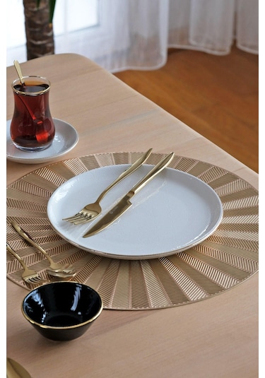 Asya Balance Altın Yaldızlı 32 Parça 6 Kişilik Seramik Kahvaltı Takımı Diğer