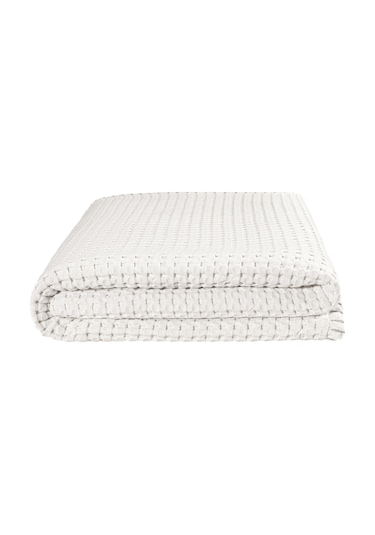 Mare %100 Pamuklu Bej Waffle Pike Çift Kişilik 230x245 Bej