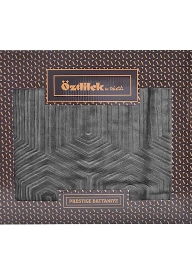Özdilek Prestij Battaniye Çift Kişilik 220x240 Koyu Gri