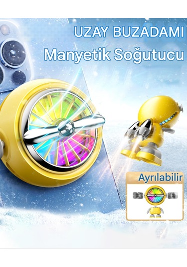 Ultra Kaliteli Klimalı 2in1 Telefon Sogutucu Magsafe+mandallı Ali