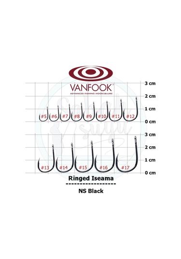 Vanfook Ringed Iseama Delikli Iğne Ns Black  16