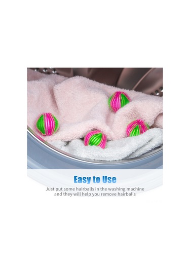 Yunboo 6 Adet 3.5cm Pembe+yeşil Pratik Kir Ve Tüy Alıcı Çamaşır Makinesi Topları - Tekrarlı Kullanım, Kir Ve Tüy Temizliği, Çamaşırları Örtüşmeyi Engelleme Yeşil