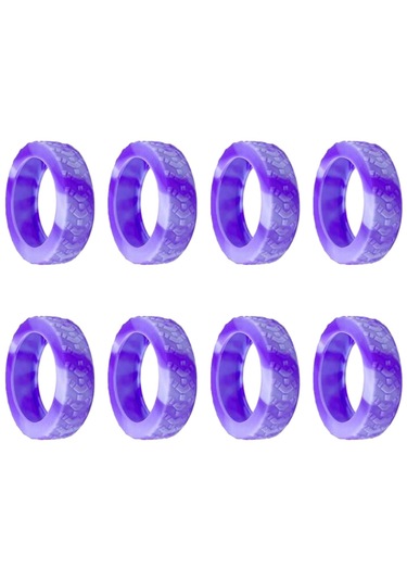 Homyl 8 Parça Silikon Bavul Jant Kapakları Aksesuarı Stil-c Stil C Çok Renkli