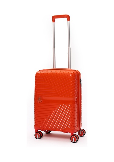 4 Lü Valiz Seti Elatae Exclusive Pro Polipropilen Kırılmaz Büyük - Orta - Kabin Boy Ve Makyaj Turuncu 5239