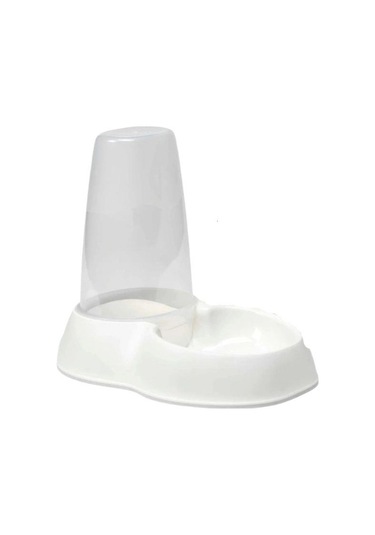 Moderna Sensiflo Hazneli Kedi Ve Köpekler İçin Mama Ve Su Kabı Beyaz 1,5 Lt