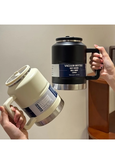 Maxaccess Pink Color 50oz Paslanmaz Celik Vakumlu Termos Matara Sap Agizlik Sizdirmaz Pembe Renk