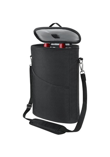 Dolıty 2 Şişe Şarap Tote Çantası Balıkçılık Plaj Açık Siyah Çok Renkli