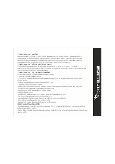 Fly Vet Vitafly Goldvit 250ML Multivitamin