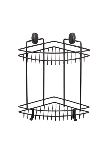 Üçgen Köşelik Pasifik İki Katlı 22 Cm Dübelli Siyah Ds-734 Ahşap