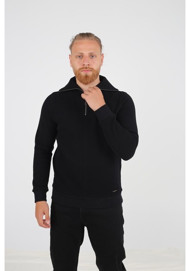 Brango 95015 Erkek Sweat Shirt Siyah