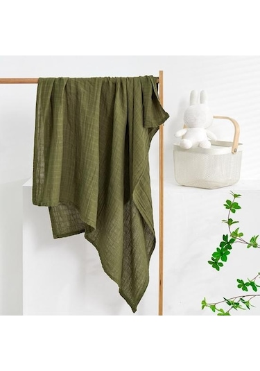 Kahverengi Wrap Bebek Banyo Havlusu İyi Emicilik Ter Havlusu Yumuşak Yenidoğan Yumuşak Gazlı Bez Banyo Havlusu Banyo İçin Kahverengi