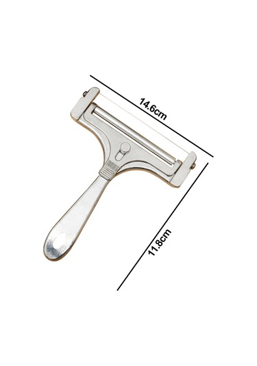 Paket El Tipi Peynir Dilimleyici - Paslanmaz Çelik, 14,6 11,8 Cm Diğer