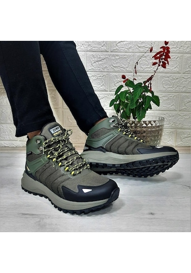 Jump 28680 Haki Waterproof Kaymaz Taban Erkek Bot 001