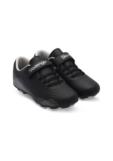 Slazenger CULTURAL Çocuk Halı Saha Siyah / Gri Futbol Ayakkabısı