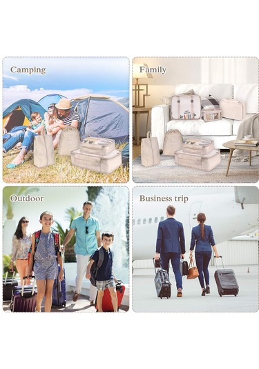 Gajeena Seyahat Ve Ev Düzeni İçin 9 Parça Çok Amaçlı Depolama Seti - Kancalı Ve Renk Seçenekli Siyah