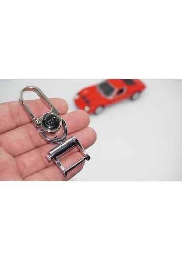 Audi Uyumlu Logo Krom Metal Stil Anahtarlık New Style (324200677)