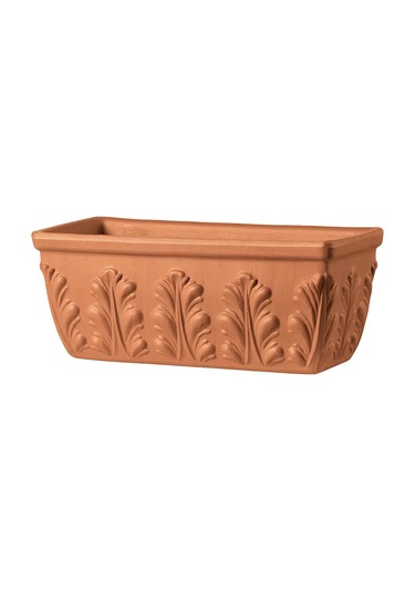 Cassetta Roma 43 Cm Toprak Saksı Terracota