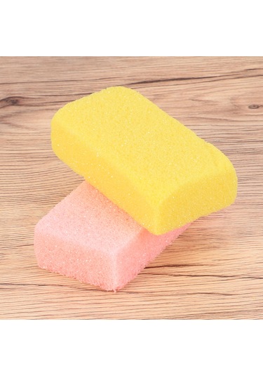 Yunboo 2 Adet Ayak Bakımı Seti: Kuru Cilt Ve Kavrulmuş Kaldırıcı, Pimsa Taşı İle Sponge Blok, Evde Salon Kalitesi Pembe - Sarı
