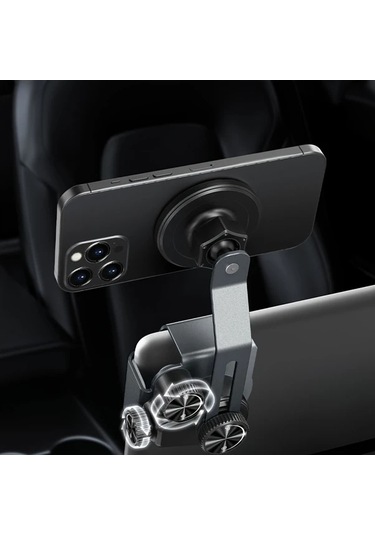 Honeybeeshop Su7y Tesla Model Y 3 S X Cybertruck Aksesuarları Yapıştırıcı Gerektirmeyen Manyetik Araç Telefon Tutucu Gösterge Paneli