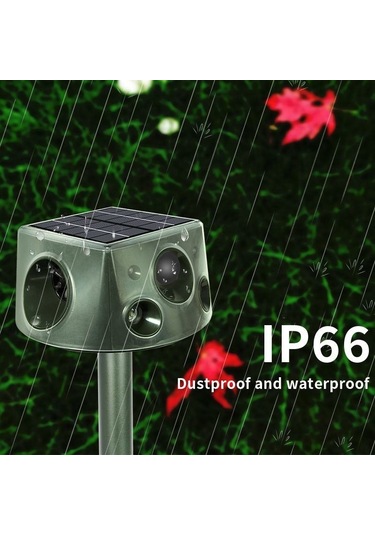 Cbtx SK031 Dört Taraflı Güneş Enerjili Ultrasonik Hayvan Kuş Kovucu