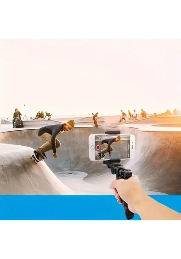 Motion003 Koyu Siyah Taşınabilir 360 Dönebilen Anti Shake Tripod Mobil Telefonlar İçin Daya Koyu Siyah