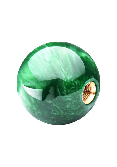 Wondernest Araba Modifiye Mermer Yıldız Dişli Shifter Kapağı Adaptörlü Yeşil Yeşil