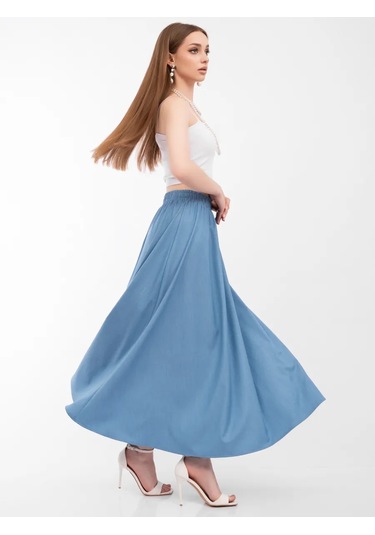 Begi Brand Yazlık Kot Çan Etek 383965889 Açık Mavi